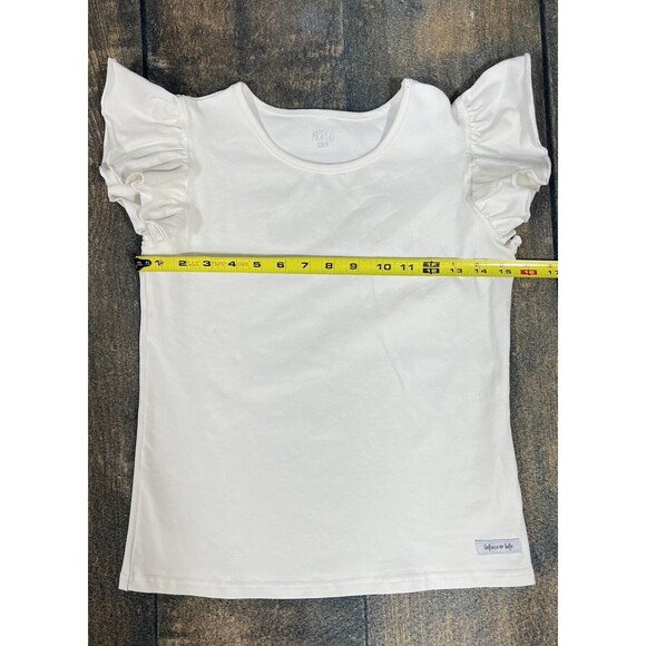 Merce & Me Girls Size 14 Bundle Of Flutter Sleeve Tees! Red, White! PLAY! - Picture 14 of 16